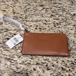 Kate Spade Tan Leather Wristlet